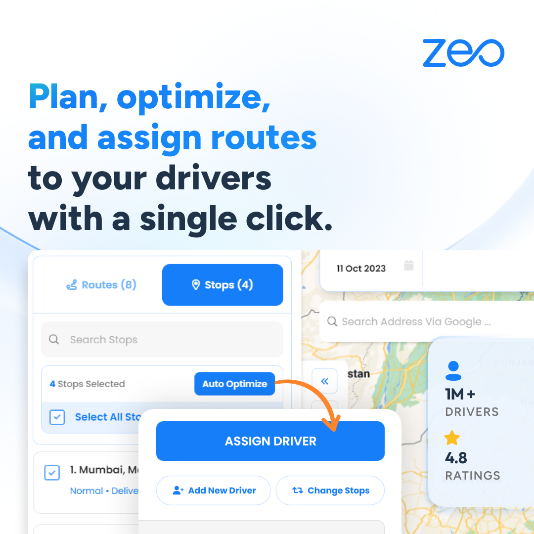 screenshot of Zeo Route Planner